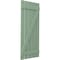 Ekena Millwork Americraft 5-Board (2 Batten) Wood Spaced Board-n-Batten Shutters w/ Z-Bar, ARW102SB519X83TGH, PR ARW102SB519X83TGH - alternate 3